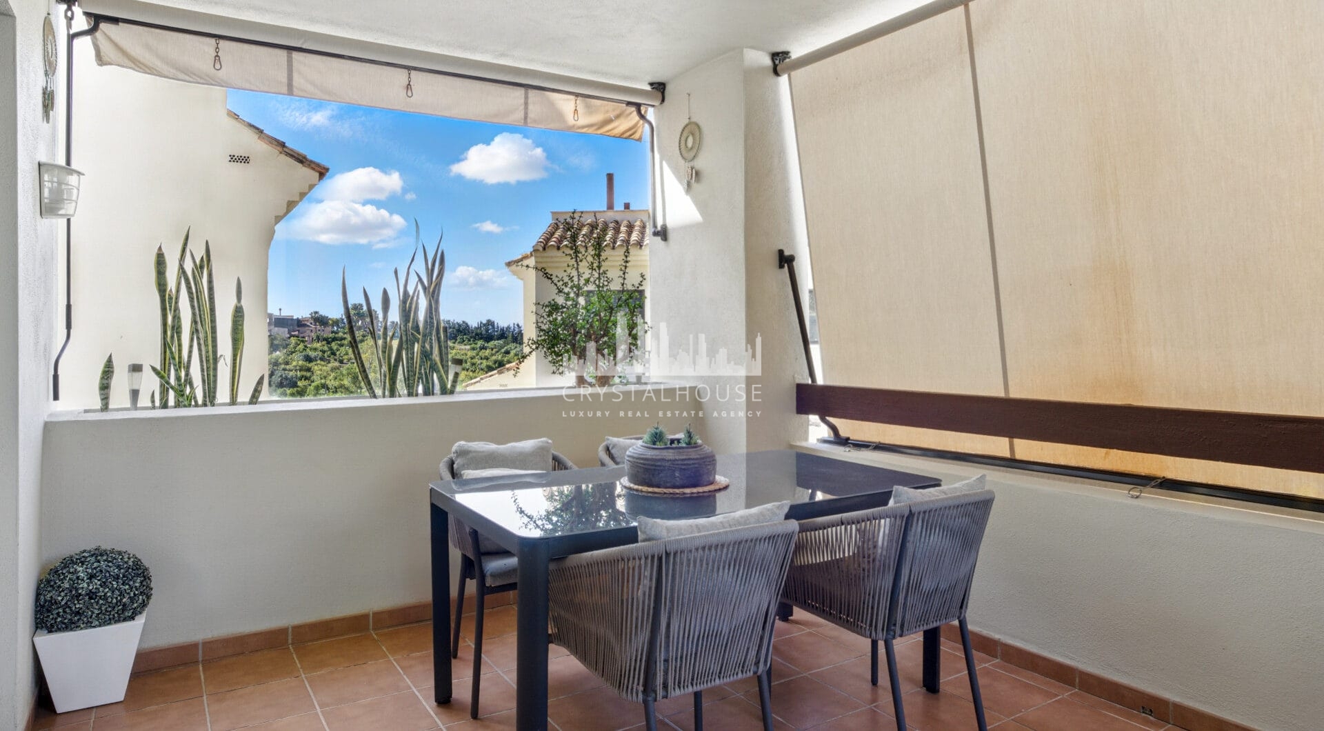 Spacious three bedroom, south west facing apartment in the gated community Ribera Luar, Estepona with large private garden