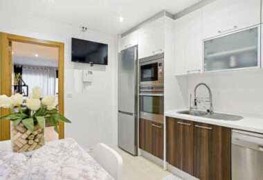 Spacious three bedroom, south west facing apartment in the gated community Ribera Luar, Estepona with large private garden