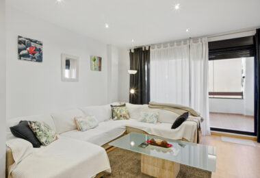 Spacious three bedroom, south west facing apartment in the gated community Ribera Luar, Estepona with large private garden