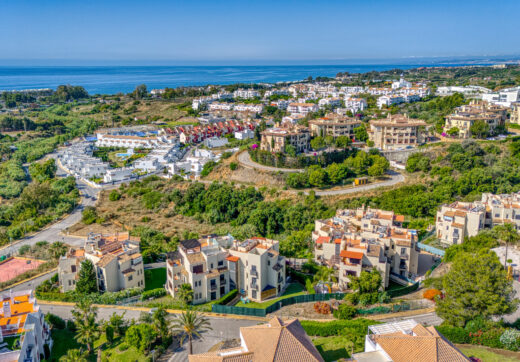 Spacious three bedroom, south west facing apartment in the gated community Ribera Luar, Estepona with large private garden