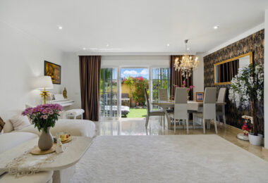Four bedroom beautifully reformed south facing townhouse in a gated residential community in Calahonda