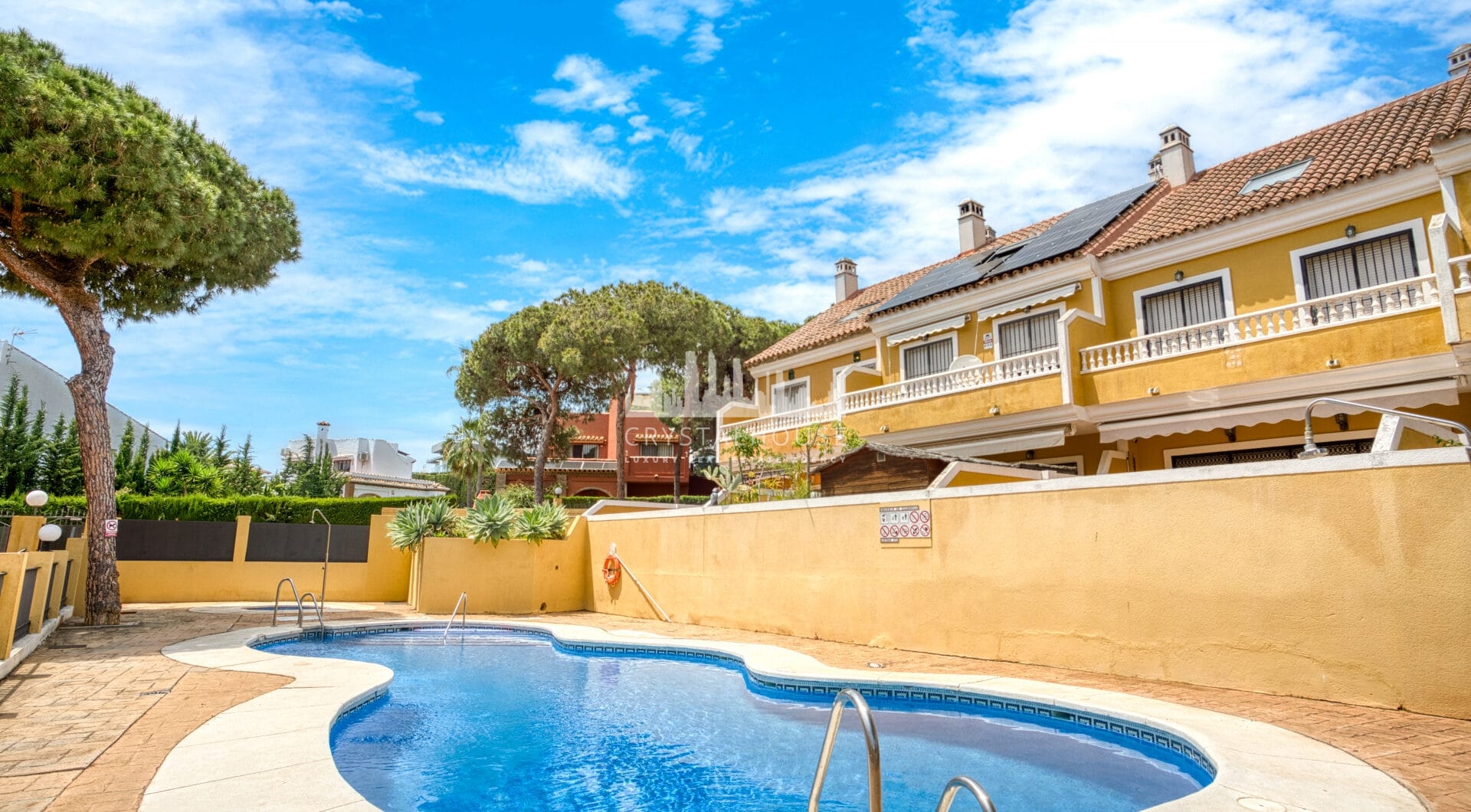 Four bedroom beautifully reformed south facing townhouse in a gated residential community in Calahonda