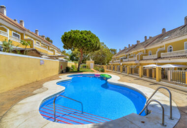 Four bedroom beautifully reformed south facing townhouse in a gated residential community in Calahonda