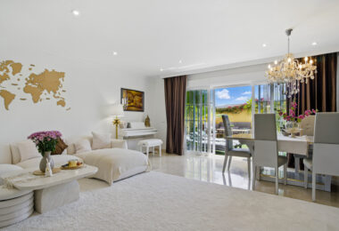 Four bedroom beautifully reformed south facing townhouse in a gated residential community in Calahonda