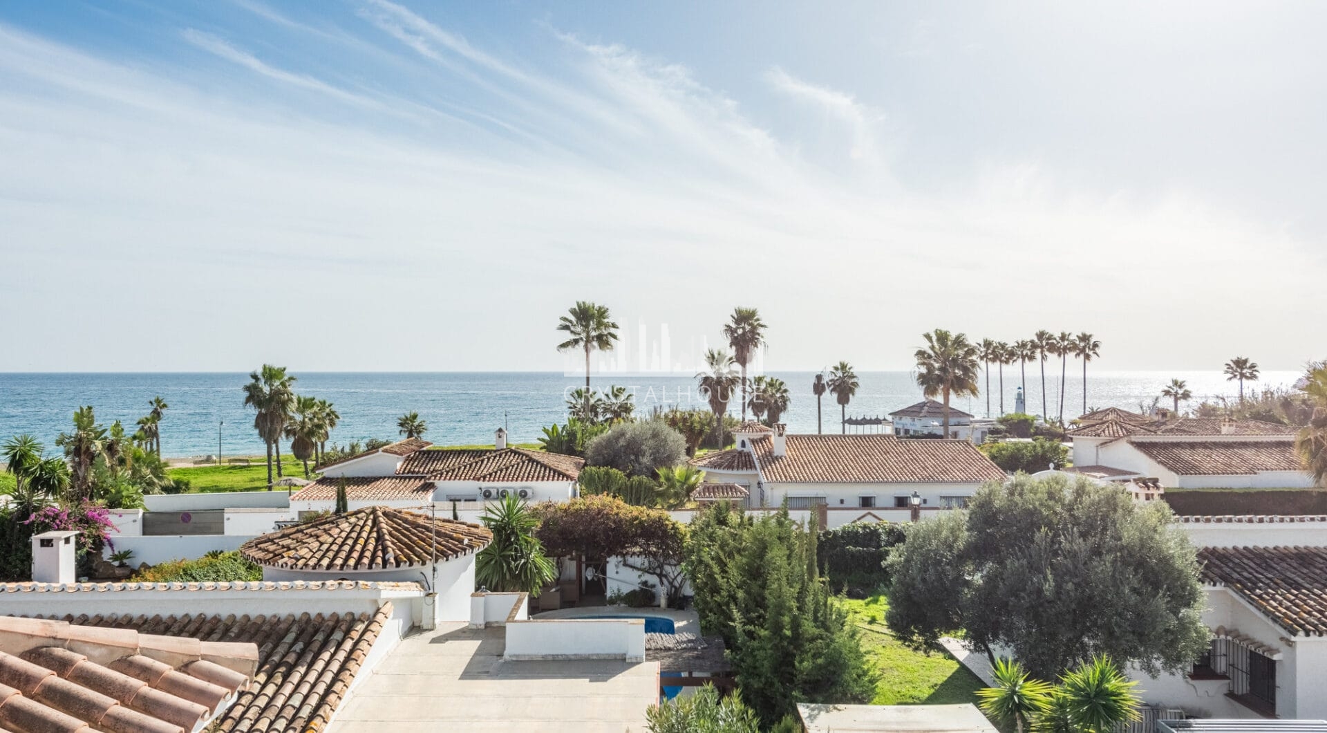 Modern Beachside Villa with Sea Views – New Golden Mile, Estepona