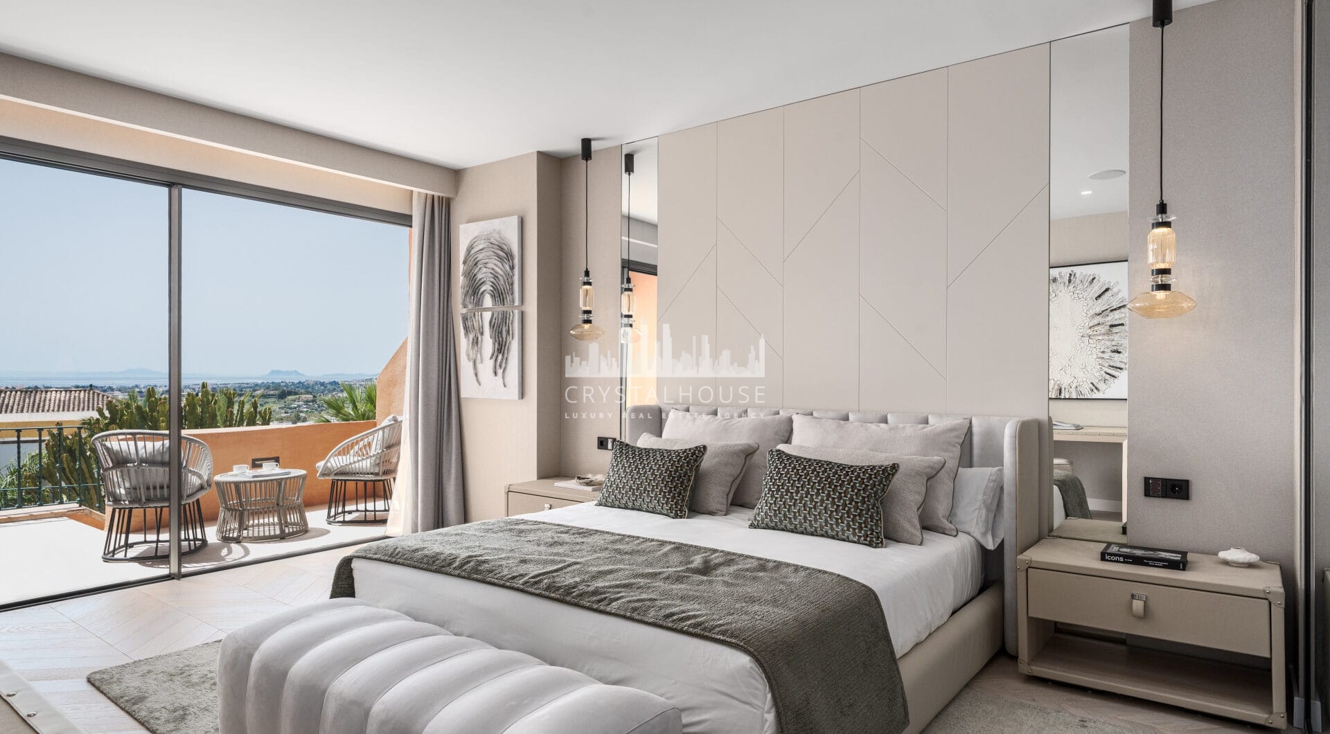 Artful 4-Bedroom Elevated Ground Floor Apartment with Panoramic Sea Views in Les Belvederes, La Cerquilla – Nueva Andalucía