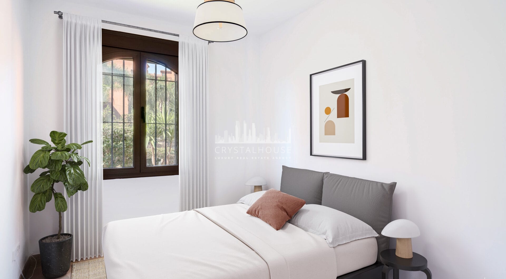 Elegant Coastal Living in Estepona – Corner Garden Apartment with Style &amp; Serenity in Costa Galera