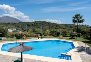 Elegant Coastal Living in Estepona – Corner Garden Apartment with Style &amp; Serenity in Costa Galera