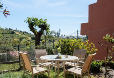Elegant Coastal Living in Estepona – Corner Garden Apartment with Style &amp; Serenity in Costa Galera