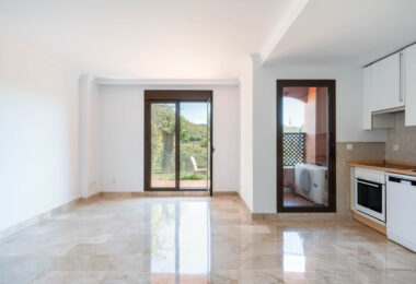 Elegant Coastal Living in Estepona – Corner Garden Apartment with Style &amp; Serenity in Costa Galera