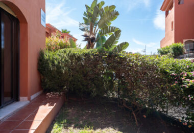 Elegant Coastal Living in Estepona – Corner Garden Apartment with Style &amp; Serenity in Costa Galera