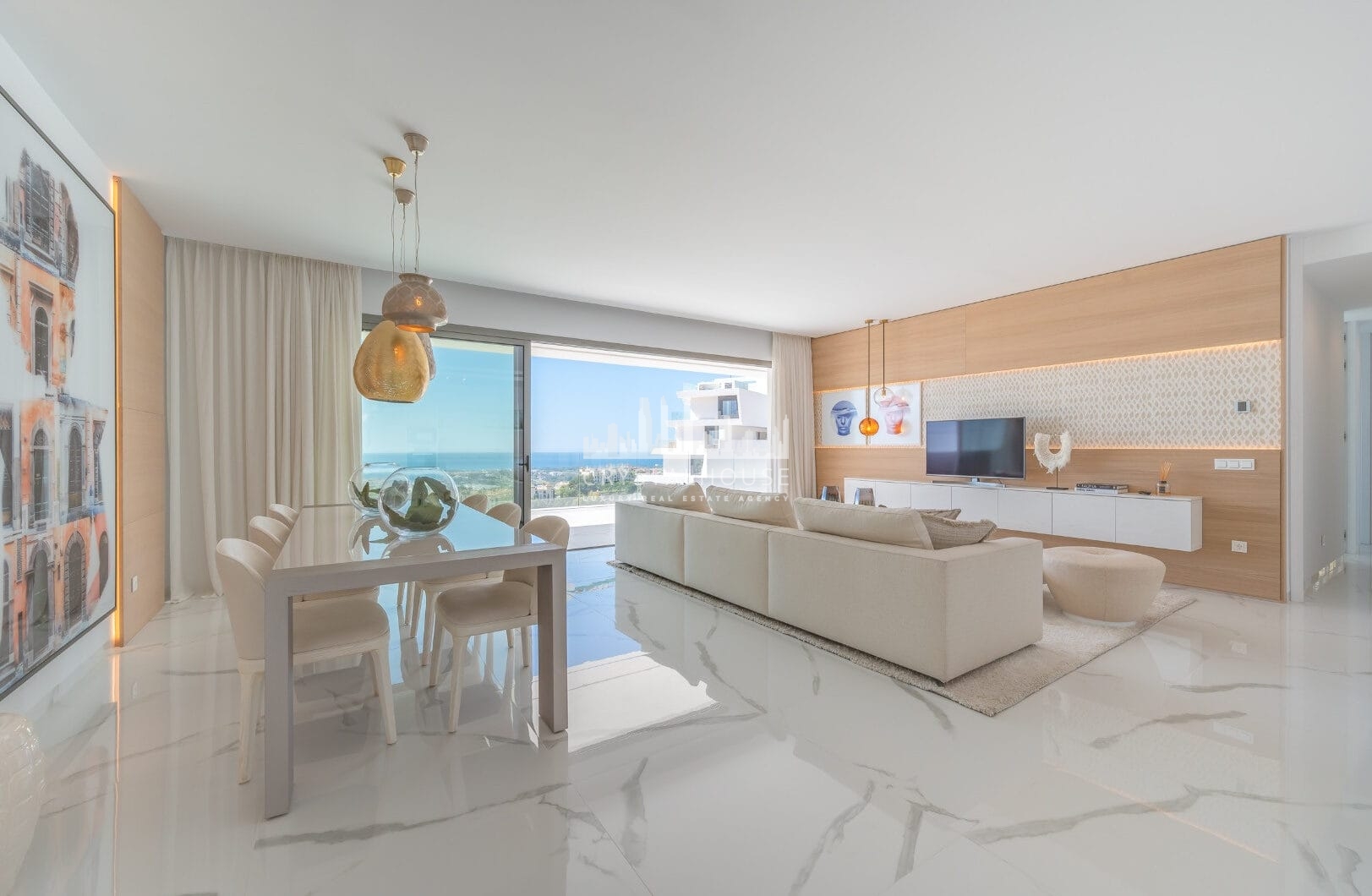 STUNNING CORNER MIDDLE FLOOR APARTMENT WITH PANORAMIC GOLF &amp; SEA VIEWS