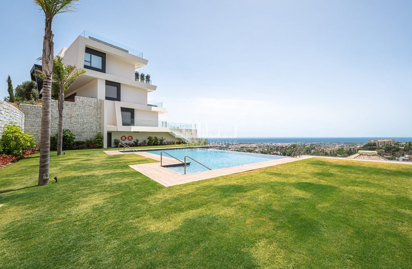 STUNNING CORNER MIDDLE FLOOR APARTMENT WITH PANORAMIC GOLF &amp; SEA VIEWS