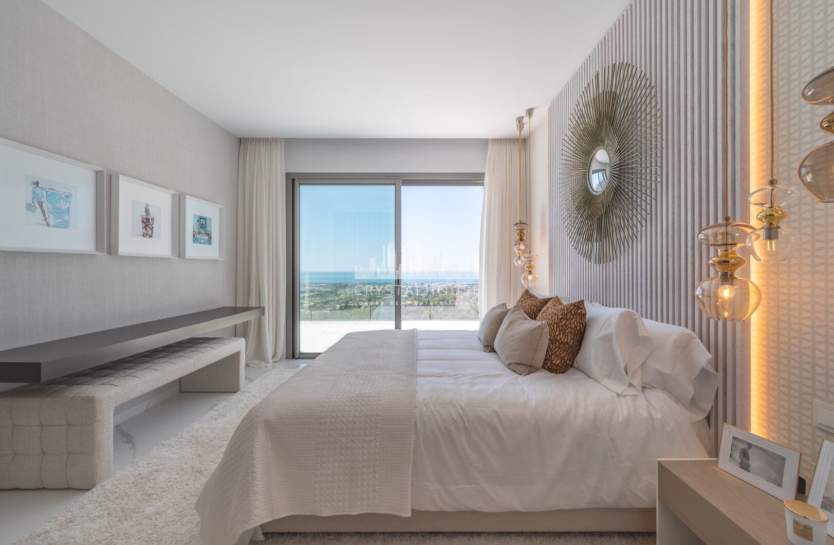 STUNNING CORNER MIDDLE FLOOR APARTMENT WITH PANORAMIC GOLF &amp; SEA VIEWS