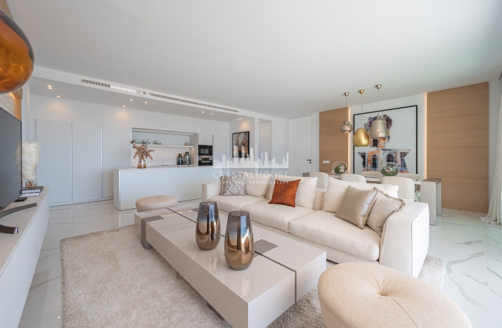 STUNNING CORNER MIDDLE FLOOR APARTMENT WITH PANORAMIC GOLF &amp; SEA VIEWS