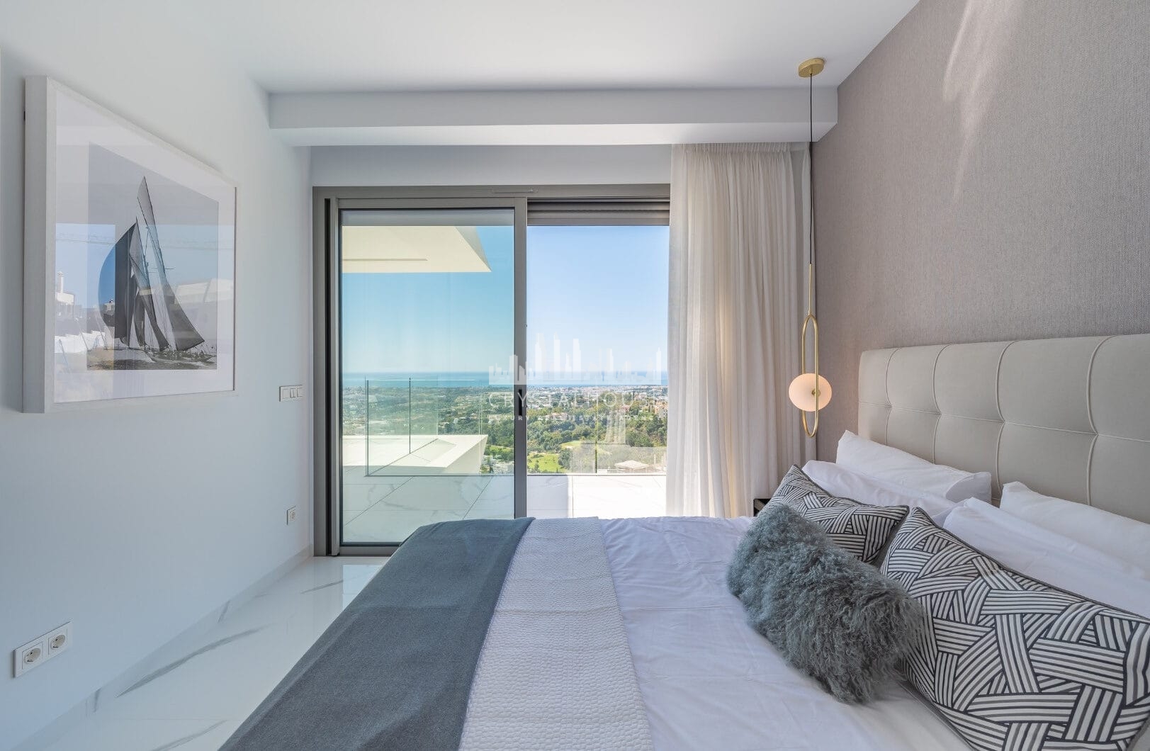 STUNNING CORNER MIDDLE FLOOR APARTMENT WITH PANORAMIC GOLF &amp; SEA VIEWS