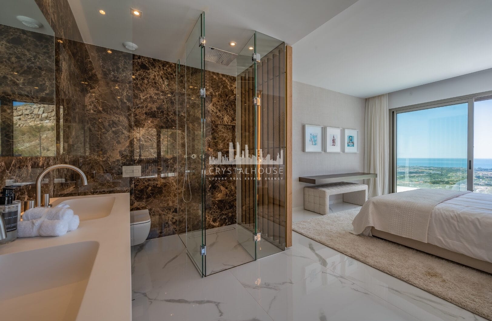 STUNNING CORNER MIDDLE FLOOR APARTMENT WITH PANORAMIC GOLF &amp; SEA VIEWS