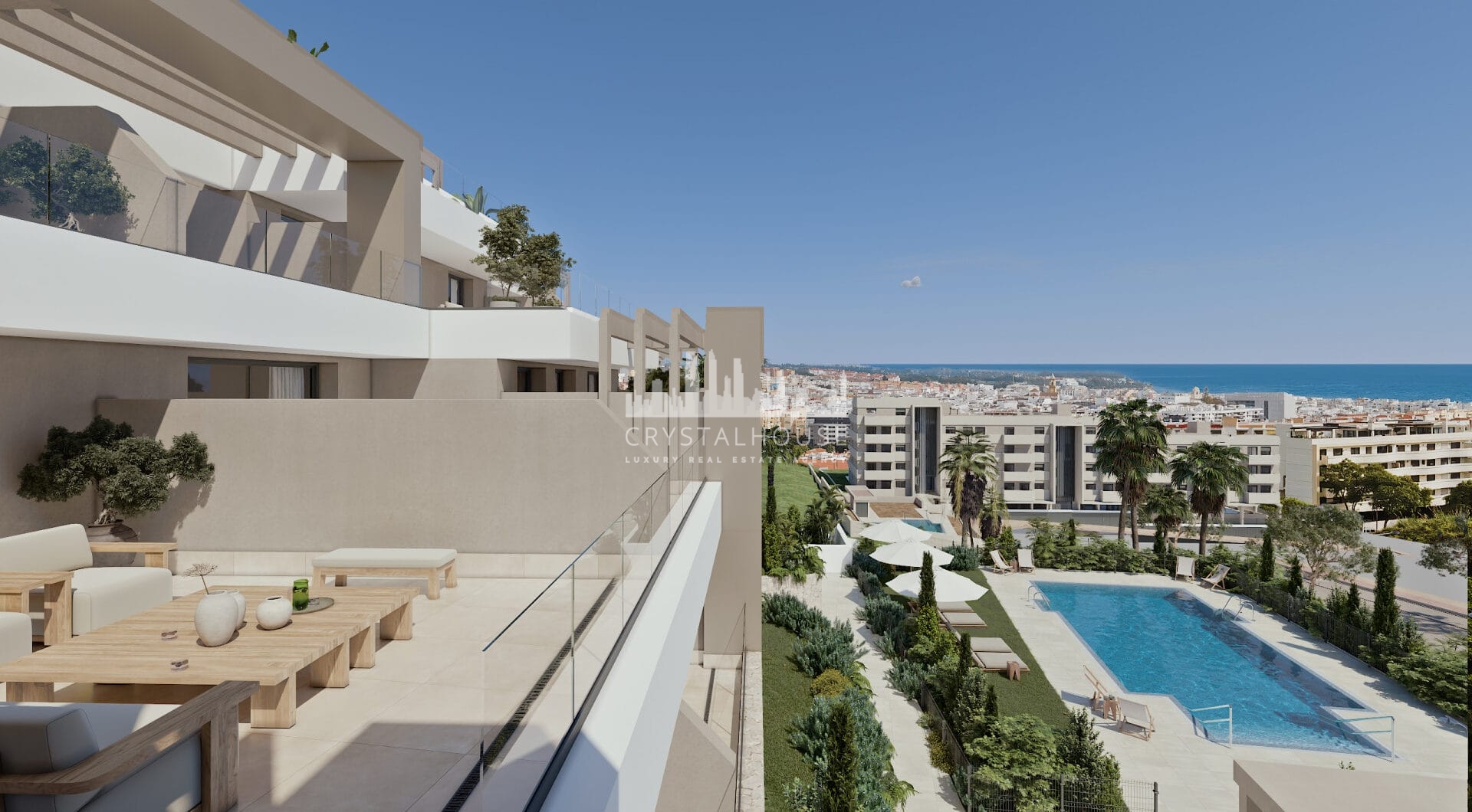 Las Mesas Infinity Homes, exceptional sea views in apartments and penthouses in Estepona.