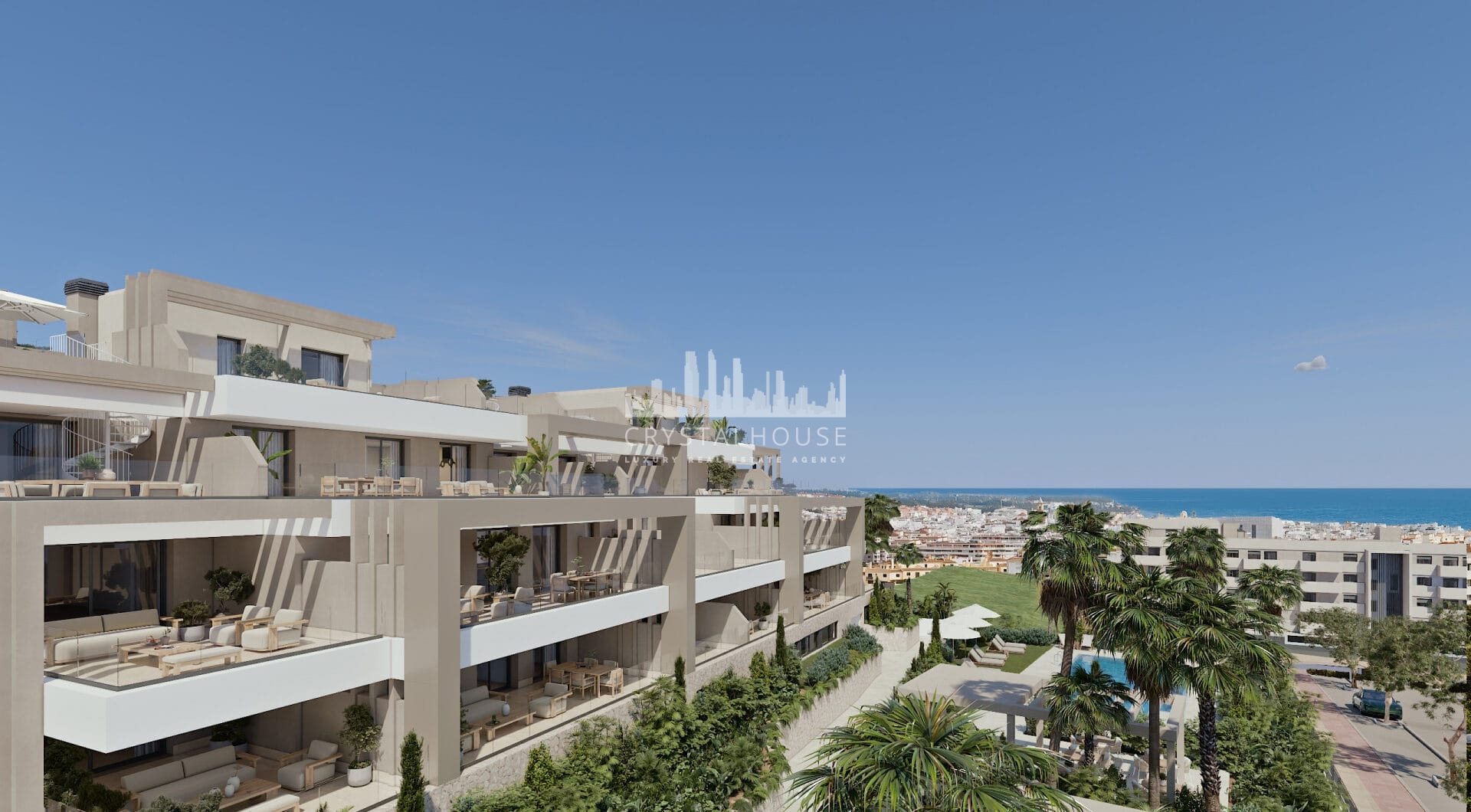 Las Mesas Infinity Homes, exceptional sea views in apartments and penthouses in Estepona.