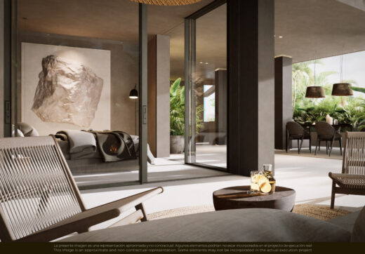 Tucked away in a quiet cul-de-sac in the heart of Nueva Andalucía, Villa Èlan is an exclusive new-build residence developed by the acclaimed firm NMobe.