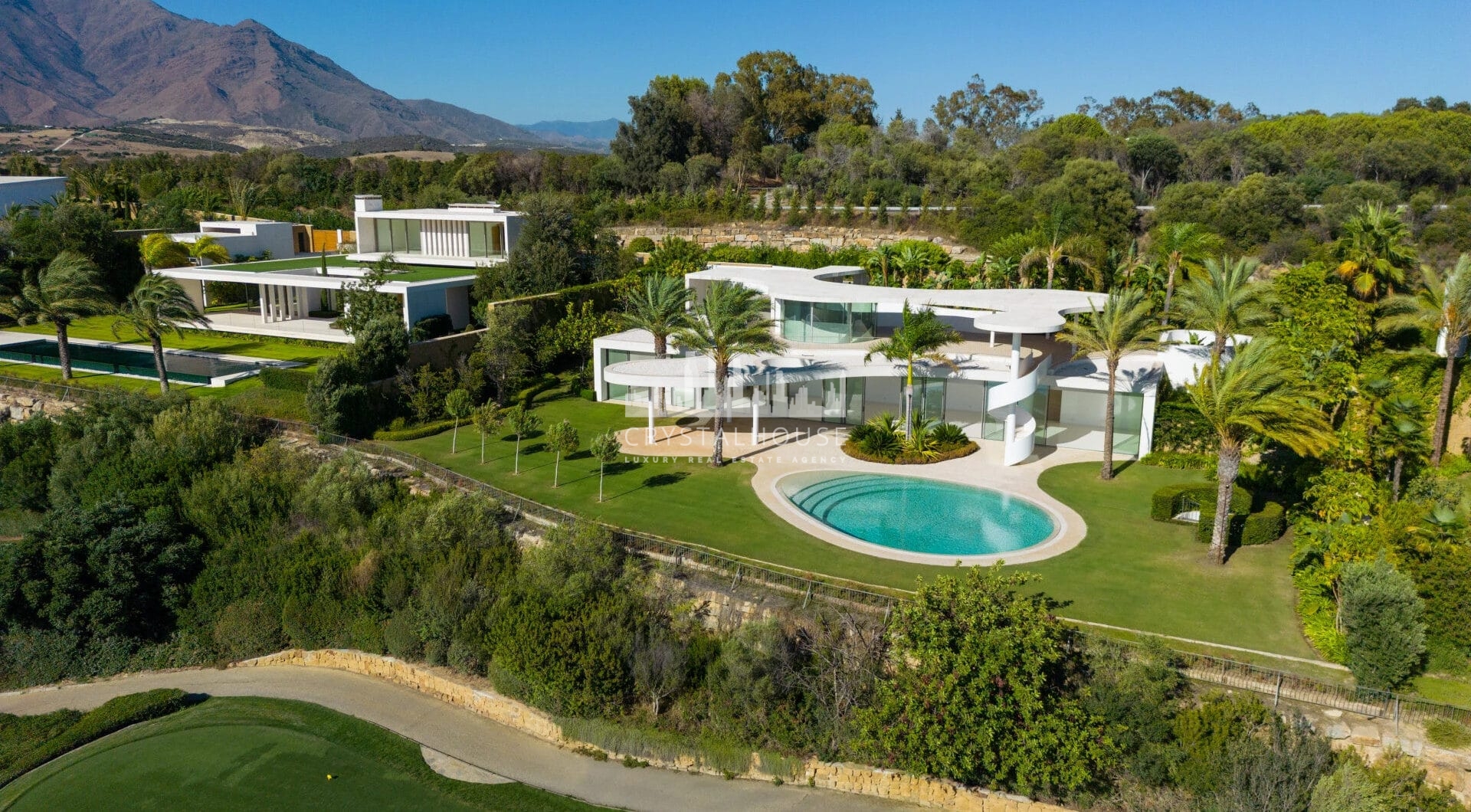 This prestigious villa stands as a testament to architectural ingenuity, capturing the essence of uniqueness and sophistication.