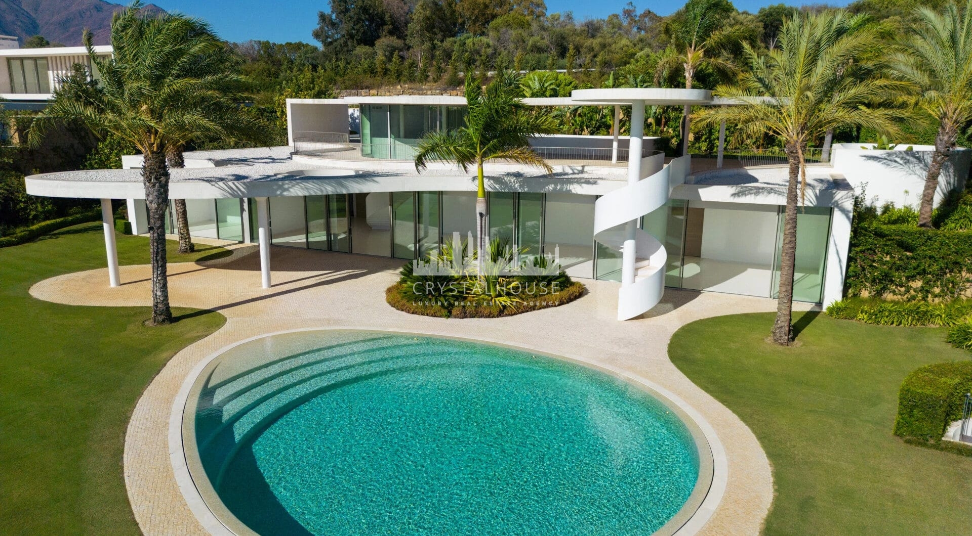 This prestigious villa stands as a testament to architectural ingenuity, capturing the essence of uniqueness and sophistication.