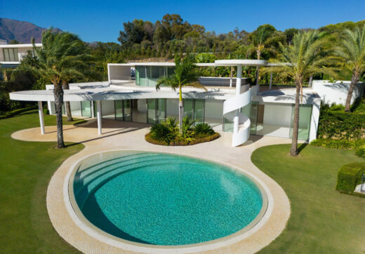This prestigious villa stands as a testament to architectural ingenuity, capturing the essence of uniqueness and sophistication.