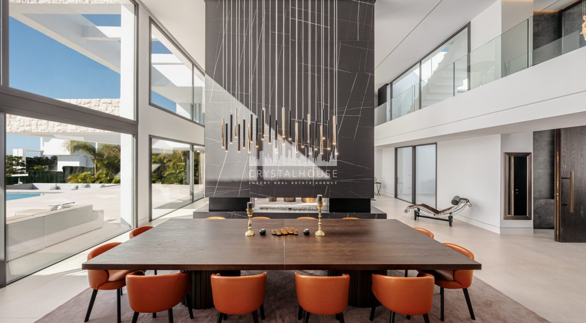 This modern luxury 4-bedroom villa is for sale in La Alquería, a peaceful area renowned for its serene ambiance and breathtaking scenery.