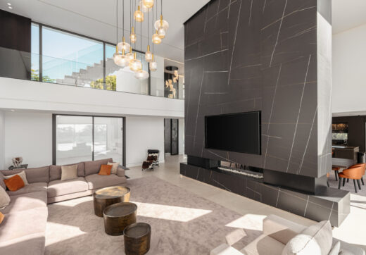 This modern luxury 4-bedroom villa is for sale in La Alquería, a peaceful area renowned for its serene ambiance and breathtaking scenery.