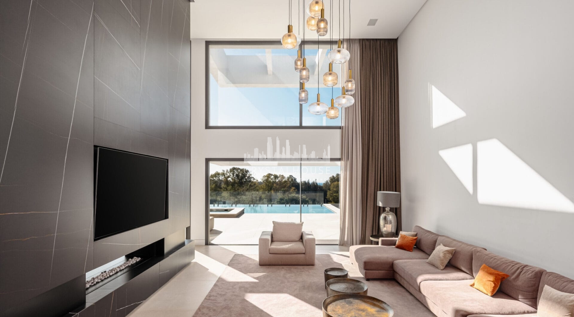 This modern luxury 4-bedroom villa is for sale in La Alquería, a peaceful area renowned for its serene ambiance and breathtaking scenery.