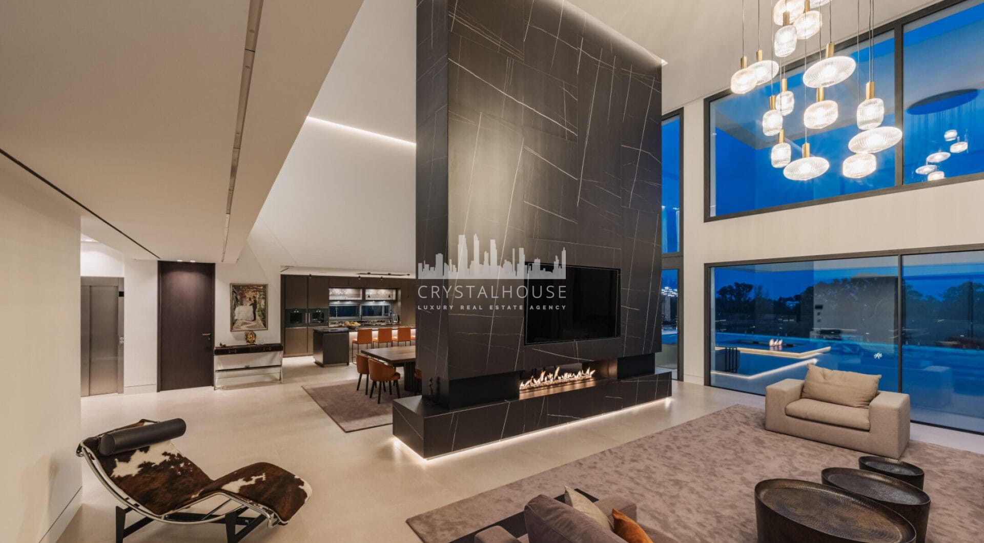 This modern luxury 4-bedroom villa is for sale in La Alquería, a peaceful area renowned for its serene ambiance and breathtaking scenery.