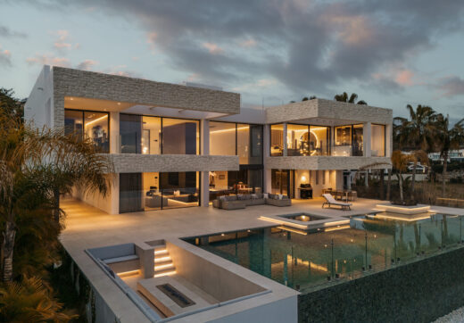 This modern luxury 4-bedroom villa is for sale in La Alquería, a peaceful area renowned for its serene ambiance and breathtaking scenery.