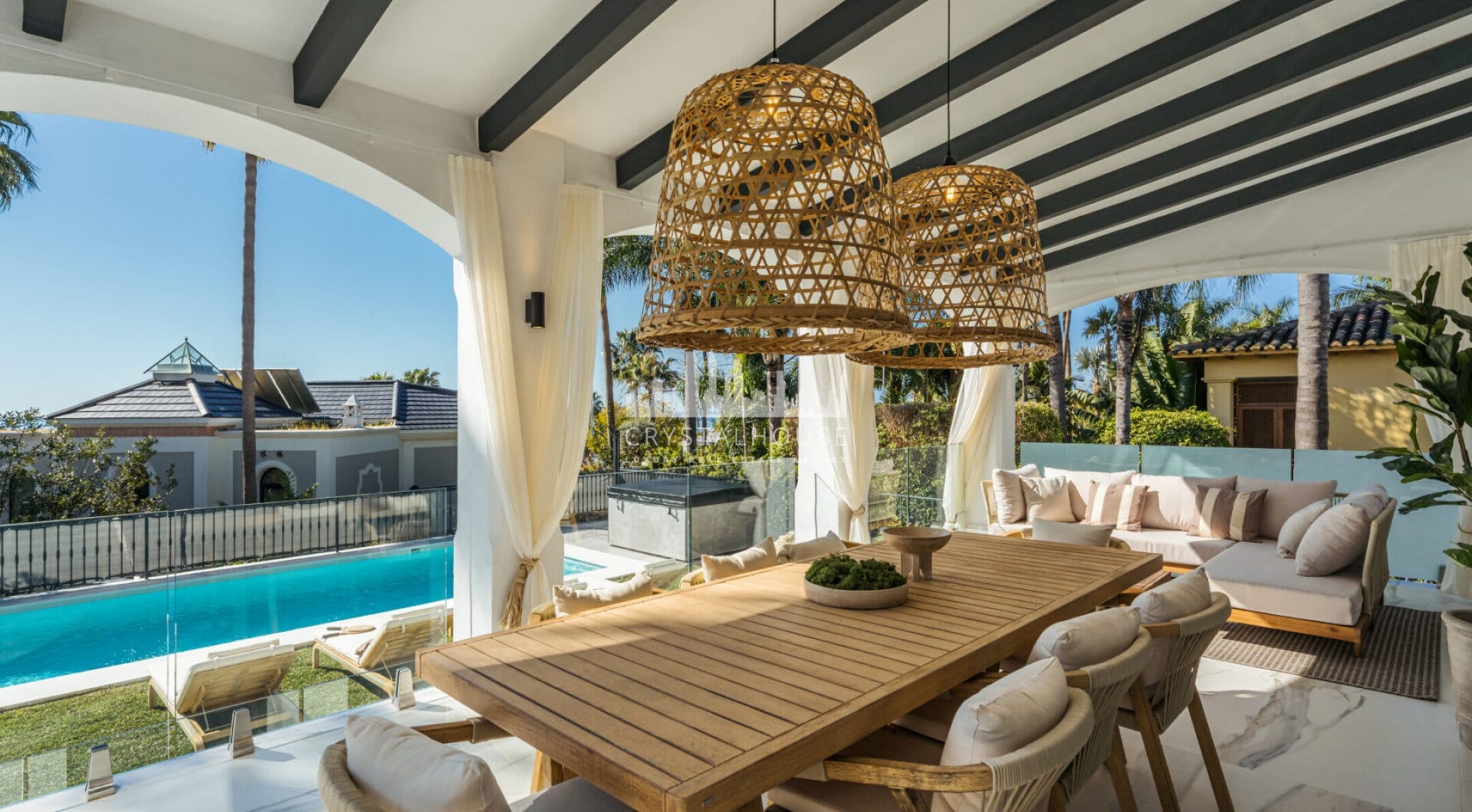 Villa Zafira is a charming Mediterranean retreat that seamlessly blends traditional charm with refined contemporary touches.