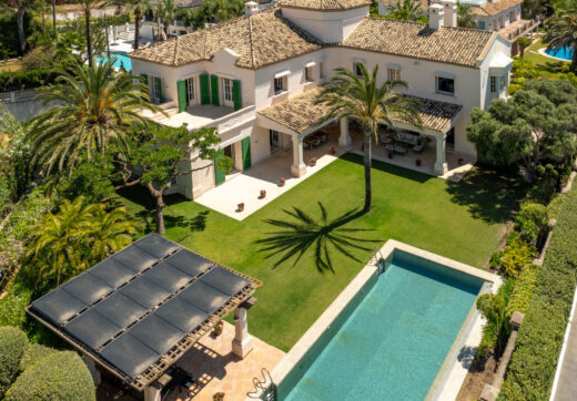 Casa de Jabalí is a prime beachfront estate in Los Monteros, Marbella East, offering an exceptional location just steps from the sea.
