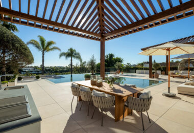 Nestled in the prestigious Golf Valley of Nueva Andalucía, Villa Olivia is a masterpiece of Mediterranean elegance infused with contemporary Balinese touches.
