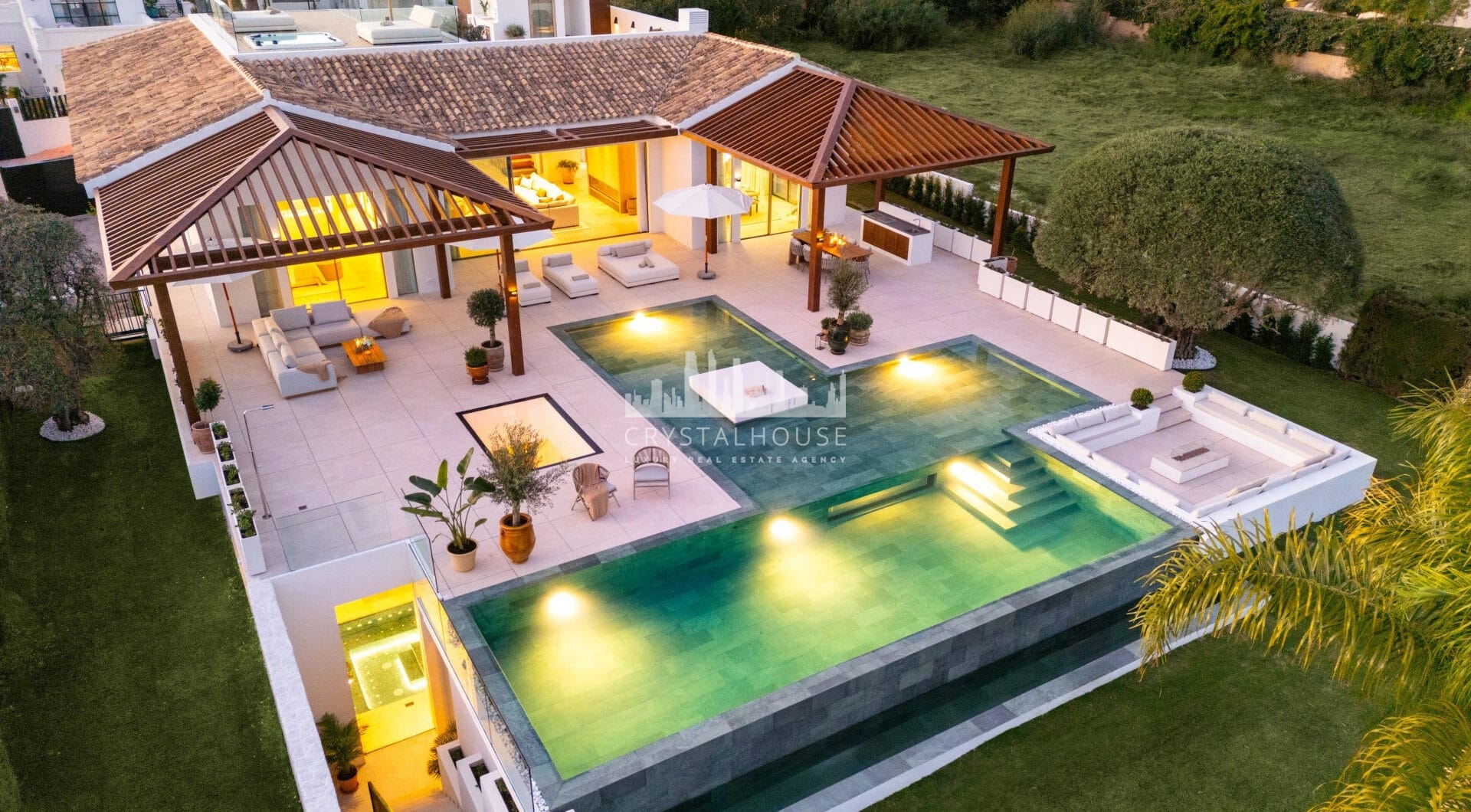 Nestled in the prestigious Golf Valley of Nueva Andalucía, Villa Olivia is a masterpiece of Mediterranean elegance infused with contemporary Balinese touches.