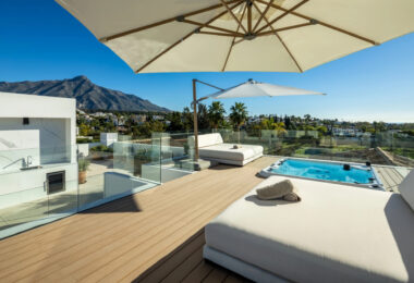 Nestled in the prestigious Golf Valley of Nueva Andalucía, Villa Olivia is a masterpiece of Mediterranean elegance infused with contemporary Balinese touches.