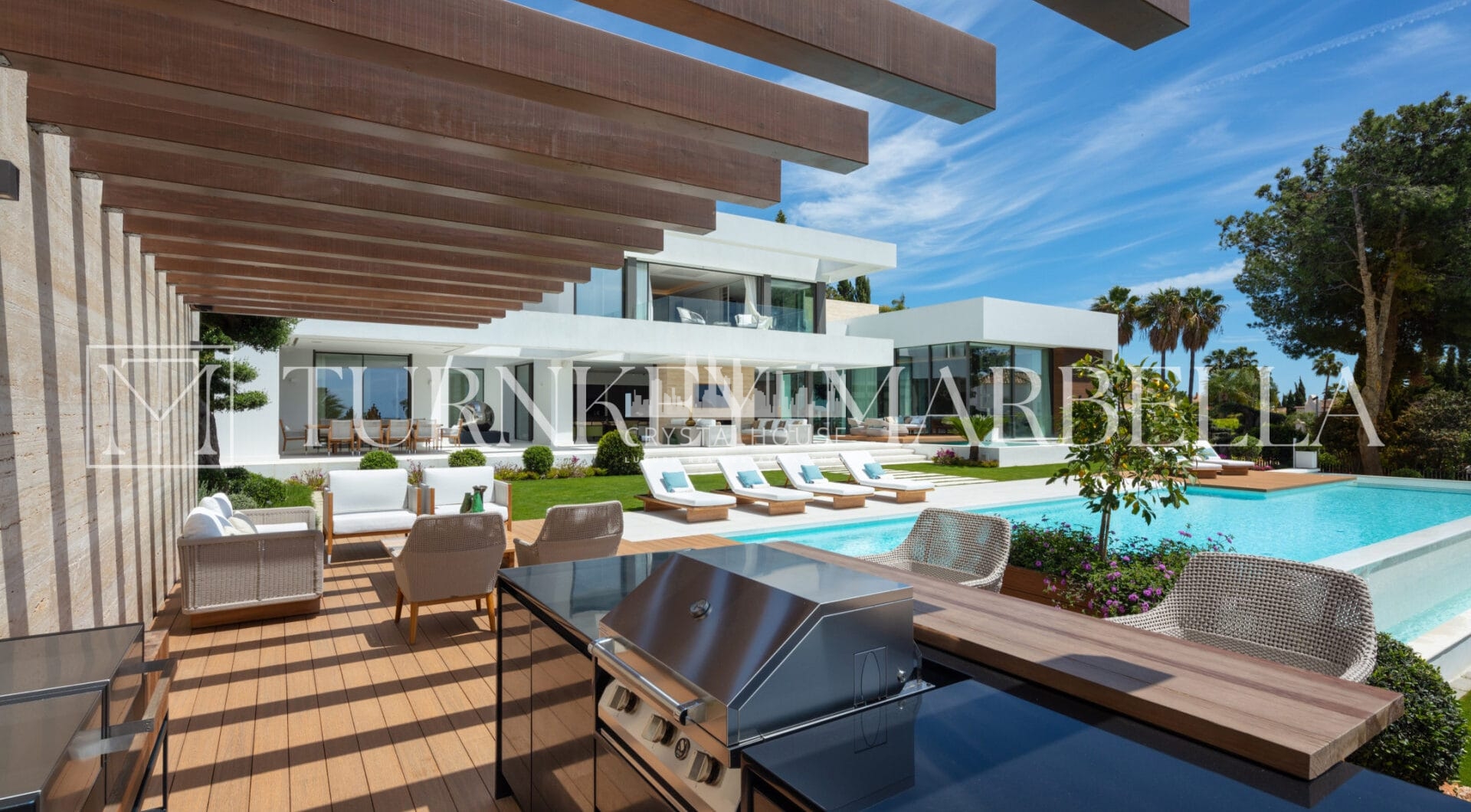 Set in the exclusive gated community of Sierra Blanca, Rossini 13 offers privacy, security, and panoramic sea views stretching to Gibraltar and the African coastline.