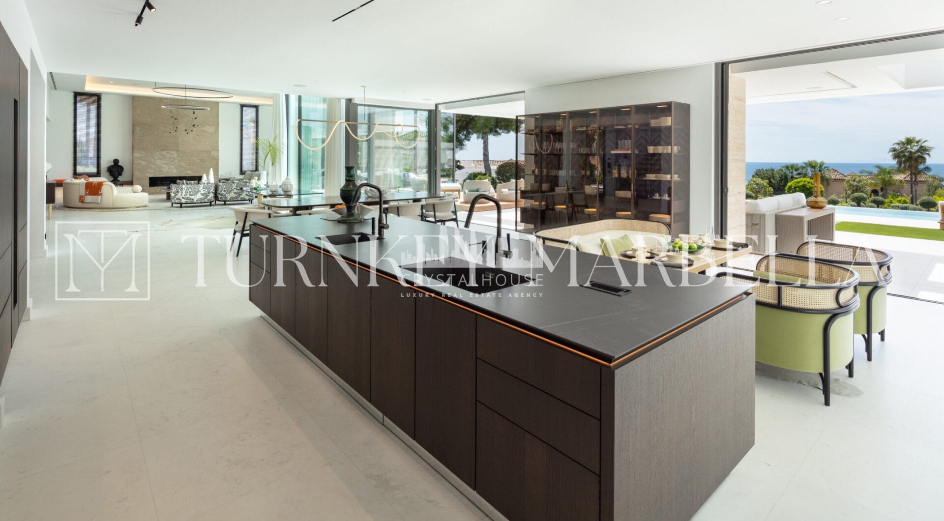 Set in the exclusive gated community of Sierra Blanca, Rossini 13 offers privacy, security, and panoramic sea views stretching to Gibraltar and the African coastline.