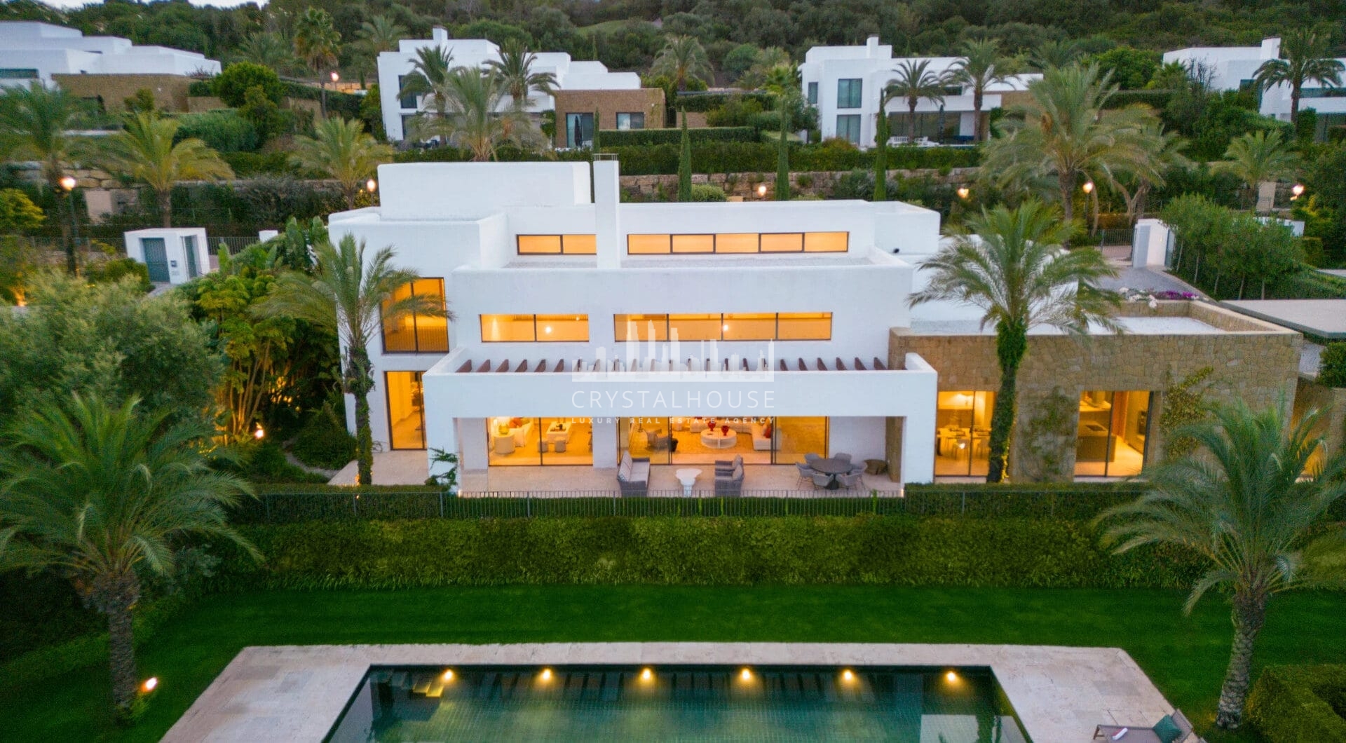 Nestled in the exclusive Green 10 are within the prestigious Finca Cortesin Resort, this magnificent villa showcases captivating architecture that offers a contemporary twist on golfside living.