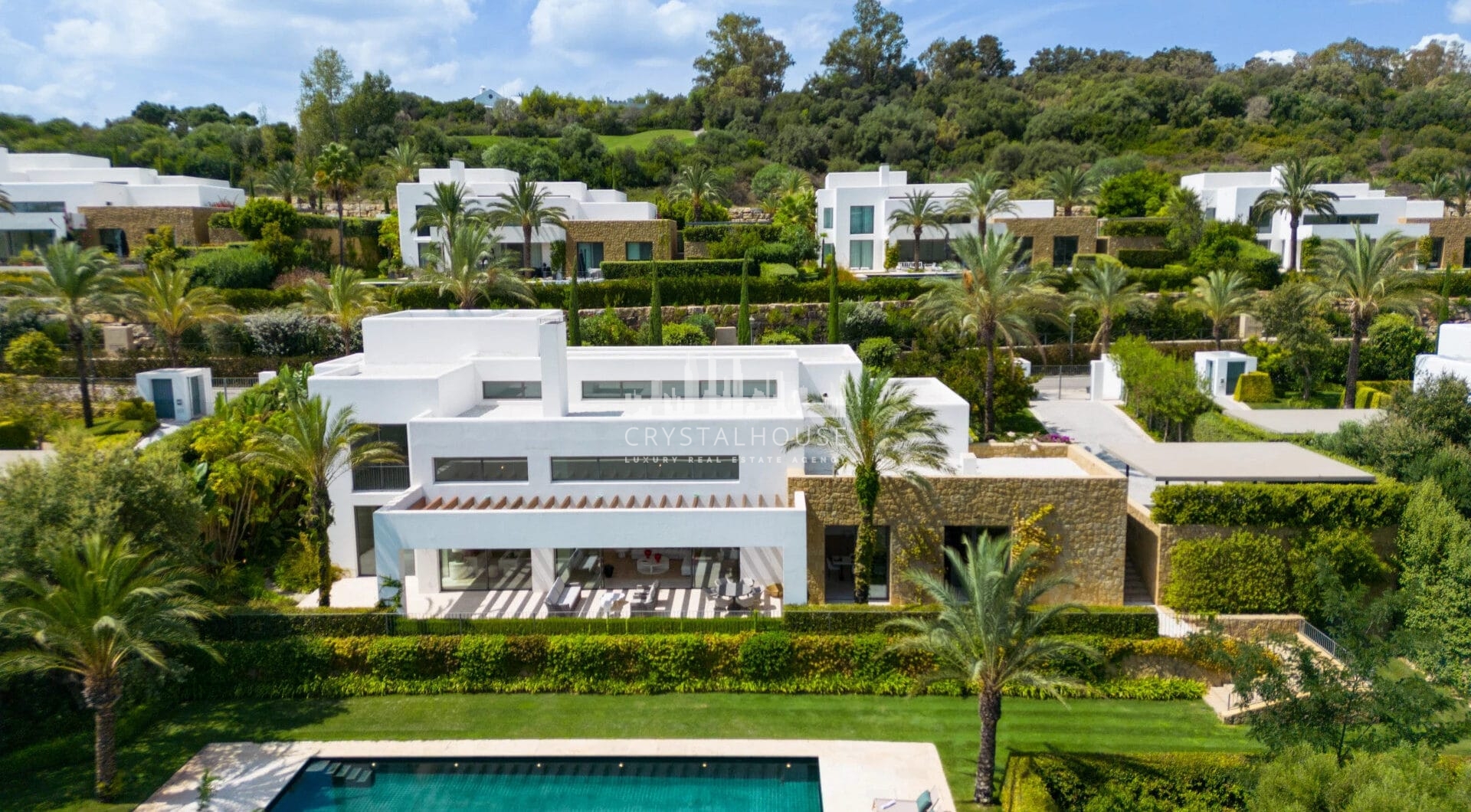 Nestled in the exclusive Green 10 are within the prestigious Finca Cortesin Resort, this magnificent villa showcases captivating architecture that offers a contemporary twist on golfside living.