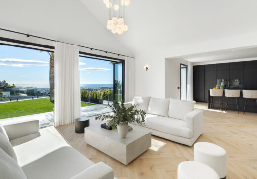 Villa Almira is a stunning property that offers breathtaking panoramic views of the Mediterranean Sea, La Concha mountain, and the surrounding countryside.