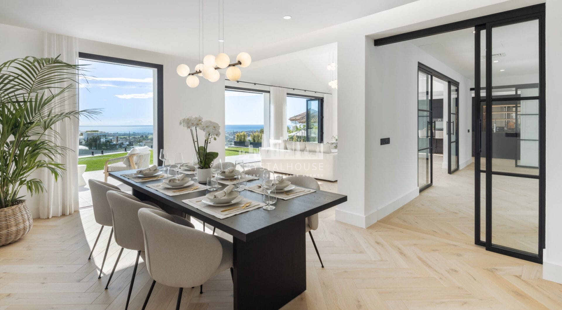 Villa Almira is a stunning property that offers breathtaking panoramic views of the Mediterranean Sea, La Concha mountain, and the surrounding countryside.