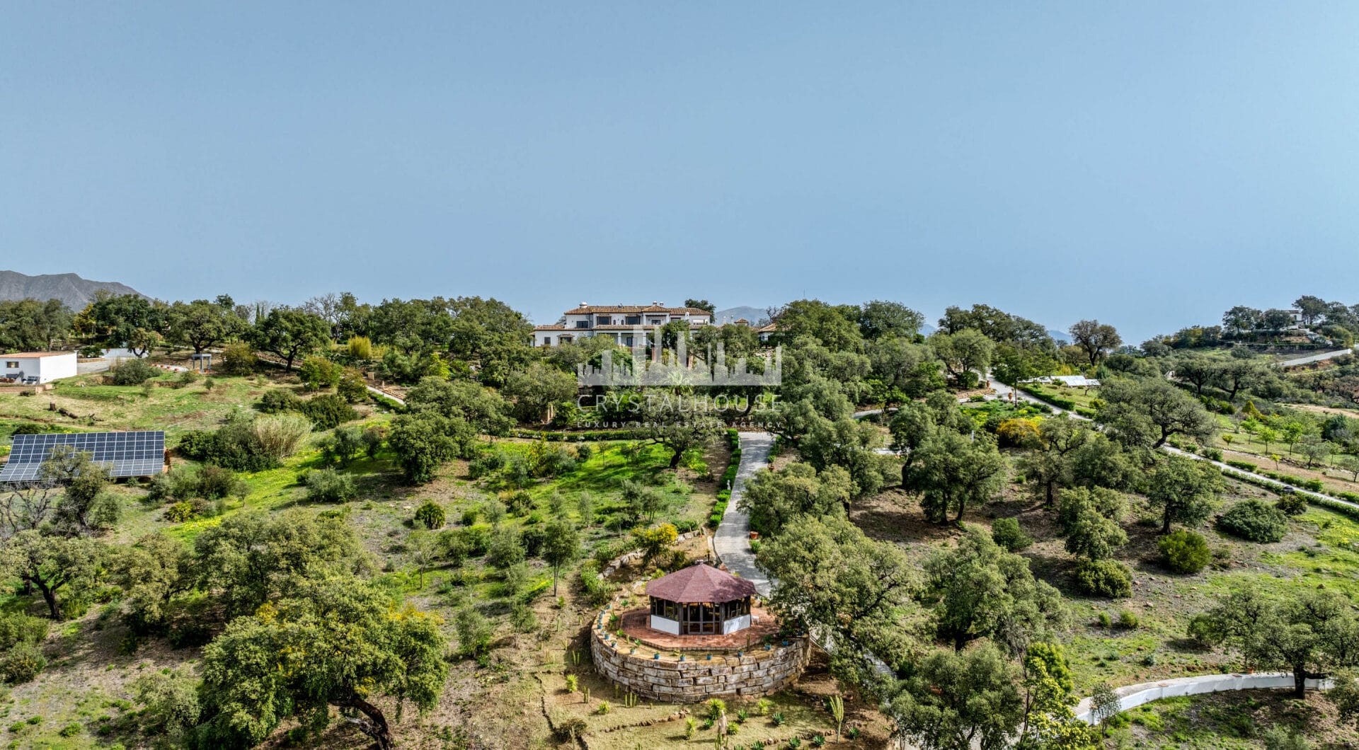 Astonishing 7-bedroom villa with panoramic sea views, private pool, and sprawling 5-hectare estate in La Mairena.