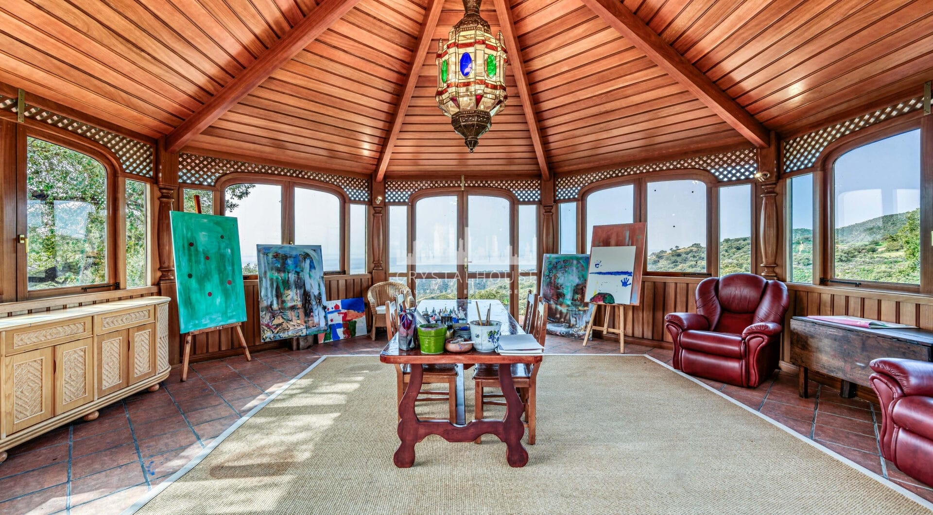 Astonishing 7-bedroom villa with panoramic sea views, private pool, and sprawling 5-hectare estate in La Mairena.