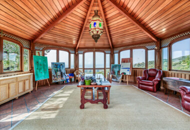 Astonishing 7-bedroom villa with panoramic sea views, private pool, and sprawling 5-hectare estate in La Mairena.