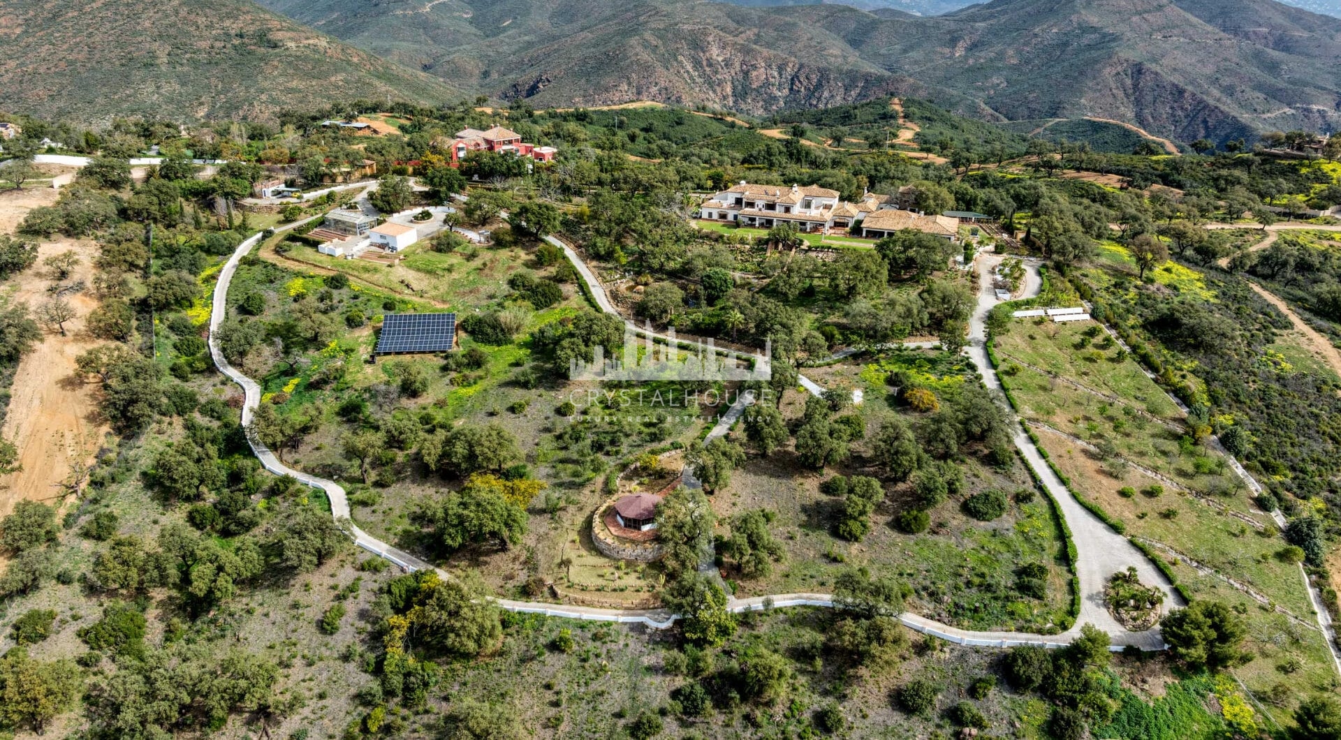 Astonishing 7-bedroom villa with panoramic sea views, private pool, and sprawling 5-hectare estate in La Mairena.