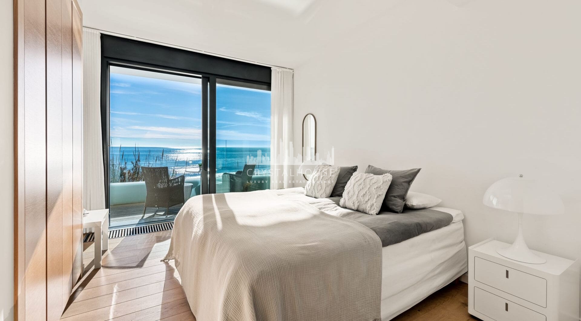 This beachfront villa in Costabella is all about location. Sitting right on the golden sands, it offers direct access to the beach through a private path.