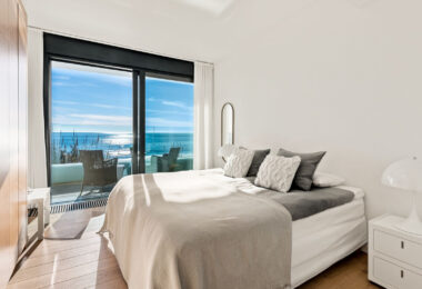 This beachfront villa in Costabella is all about location. Sitting right on the golden sands, it offers direct access to the beach through a private path.