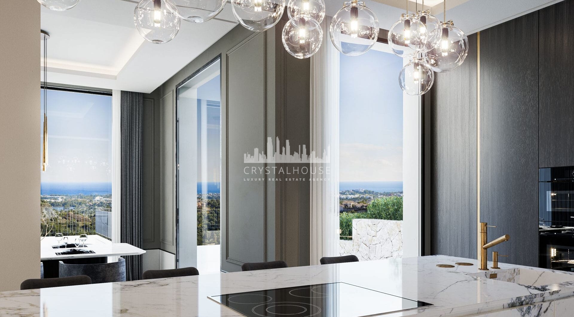 In the heart of the prestigious El Herrojo Alto community lies a villa that beautifully combines traditional Andalusian elegance with modern luxury.